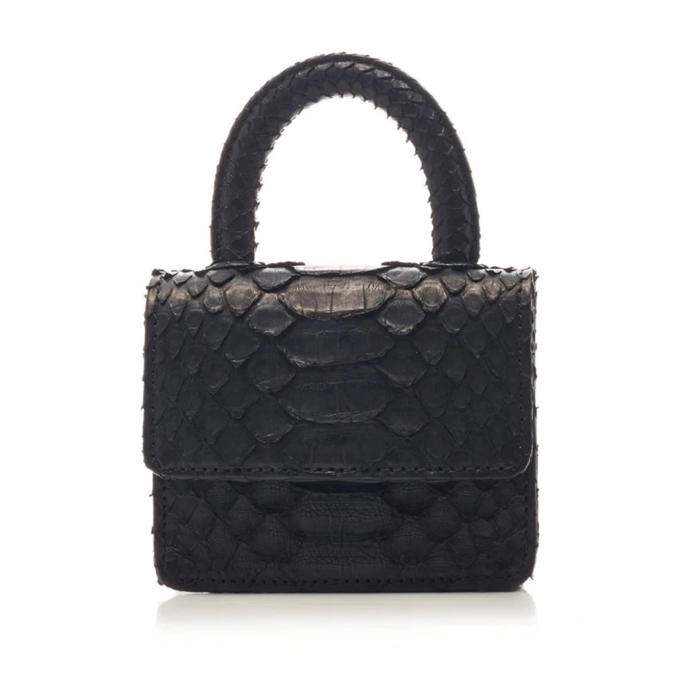 REAL BLACK PYTHON Gelareh Mizrahi micro mini bag